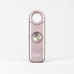 Gêne personal safety alarm in Rose gold, keychain alarm with flashlight #Rose