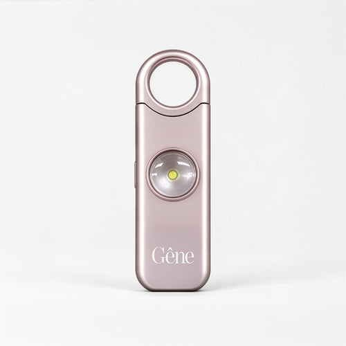 Gêne personal safety alarm in Rose gold, keychain alarm with flashlight #Rose